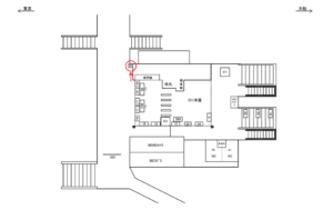 JR／戸塚駅／戸塚駅 本屋／№23駅看板・駅広告、位置図