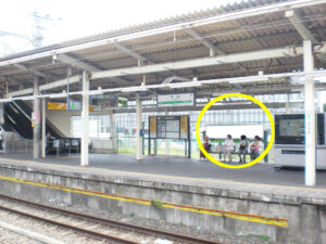 JR／中山駅／下りホーム№B02№02駅看板・駅広告、写真1
