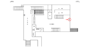 JR/小机駅/本屋口/№8駅看板・駅広告、位置図