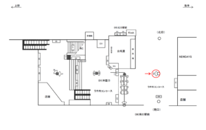 JR／亀有駅／本屋口／№54駅看板・駅広告、位置図