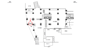 JR／飯田橋駅／本屋口／№75駅看板・駅広告、位置図