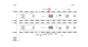 JR／町田駅／下り線前／№9駅看板・駅広告、位置図