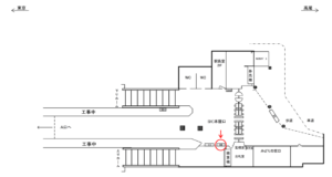 JR／御茶ノ水駅／本屋口／№10駅看板・駅広告、位置図