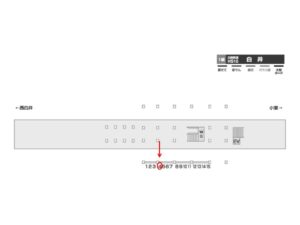 北総　白井駅／上／№4駅看板・駅広告、位置図