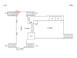 JR／土呂駅／本屋橋上／№6駅看板・駅広告、位置図