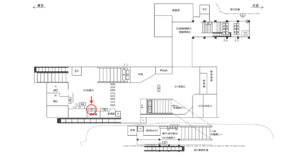 JR／蕨駅／本屋口／№101駅看板・駅広告、位置図