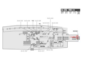 北総 新鎌ヶ谷駅/連絡通路/№2駅看板・駅広告、位置図