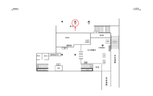 JR／鴨居駅／本屋口／№32駅看板・駅広告、位置図