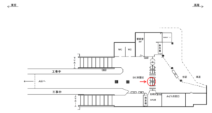 JR／御茶ノ水駅／本屋口／№62駅看板・駅広告、位置図