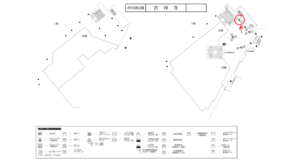 京王／吉祥寺駅／駅でん／№107駅看板・駅広告、位置図
