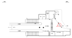 JR／御茶ノ水駅／本屋口／№22駅看板・駅広告、位置図