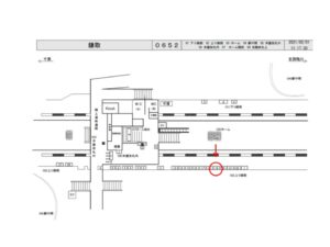 JR　鎌取駅／上り線側／№19駅看板・駅広告、位置図
