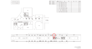 東急　中央林間駅／DT電気額面／№206駅看板・駅広告、位置図
