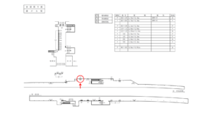東急　藤が丘駅／DT電気額面／№202駅看板・駅広告、位置図