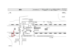 JR　鎌取駅／上り線側／№27駅看板・駅広告、位置図