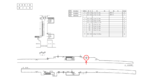 東急　藤が丘駅／DT電気額面／№204駅看板・駅広告、位置図