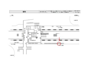 JR　鎌取駅／上り線側／№21駅看板・駅広告、位置図