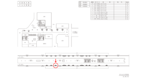東急　中央林間駅／DT電気額面／№103駅看板・駅広告、位置図