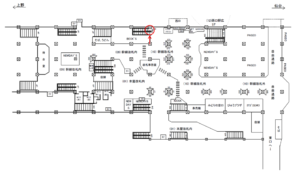JR／宇都宮駅／幹線改札外／№848駅看板・駅広告、位置図
