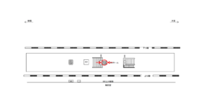 JR／北戸田駅／ホーム№B03&B04№04駅看板・駅広告、位置図