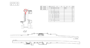 東急　藤が丘駅／DT普通額面／№110駅看板・駅広告、位置図
