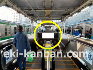 JR／板橋駅／ホーム階段／№2駅看板・駅広告、写真1