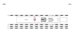 JR／板橋駅／ホーム階段／№204駅看板・駅広告、位置図