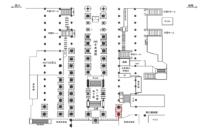 JR／池袋駅／中央通路／№31駅看板・駅広告、位置図