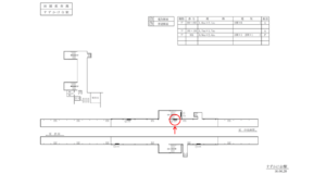 東急　すずかけ台駅／DT電気額面／№203駅看板・駅広告、位置図