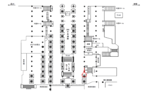 JR／池袋駅／中央通路／№39駅看板・駅広告、位置図