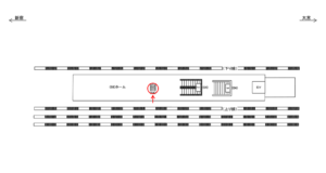 JR／板橋駅／ホーム階段／№203駅看板・駅広告、位置図