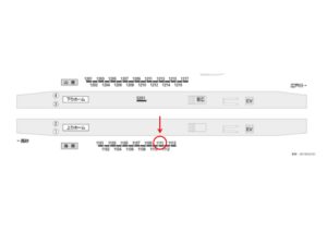 京成　小岩駅／／№1111駅看板・駅広告、位置図