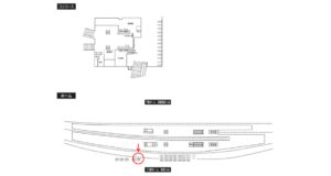 小田急　小田原駅／／№2205駅看板・駅広告、位置図