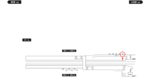 小田急　螢田駅／／№1705駅看板・駅広告、位置図