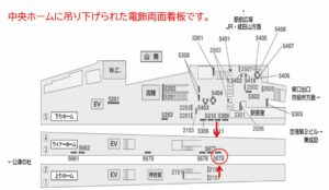 京成　成田駅／／№5678駅看板・駅広告、位置図
