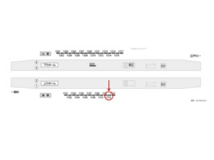 京成　小岩駅／／№1112駅看板・駅広告、位置図