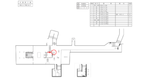 東急／駒沢大学駅／DT柱巻看板／№305駅看板・駅広告、位置図