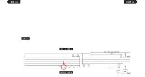 小田急　螢田駅／／№1707駅看板・駅広告、位置図