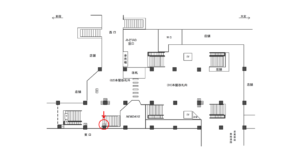 JR／武蔵浦和駅／本屋改札外／№19駅看板・駅広告、位置図