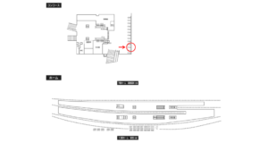 小田急　小田原駅／／№1710駅看板・駅広告、位置図