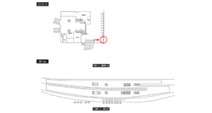小田急　小田原駅／／№1711駅看板・駅広告、位置図