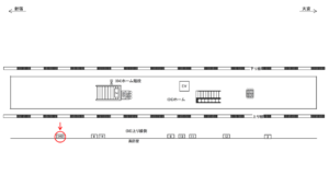 JR／戸田駅／上り線側／№340駅看板・駅広告、位置図