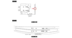 小田急　小田原駅／／№1705駅看板・駅広告、位置図