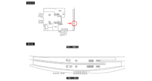 小田急　小田原駅／／№1708駅看板・駅広告、位置図