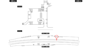小田急　東海大学前駅／／№1709駅看板・駅広告、位置図
