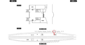 小田急　秦野駅／／№1117駅看板・駅広告、位置図