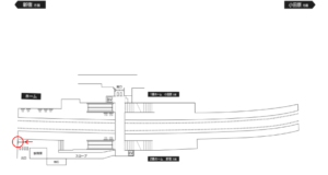 小田急　鶴巻温泉駅／周辺案内図（北口）駅看板・駅広告、位置図