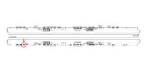 京急／青物横丁駅／／№22009駅看板・駅広告、位置図