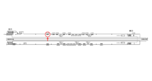 京急／新馬場駅／／№31008駅看板・駅広告、位置図