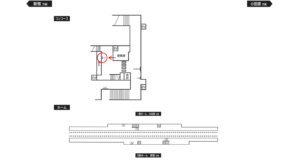 小田急 開成駅//№1709駅看板・駅広告、位置図
